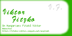 viktor fitzko business card